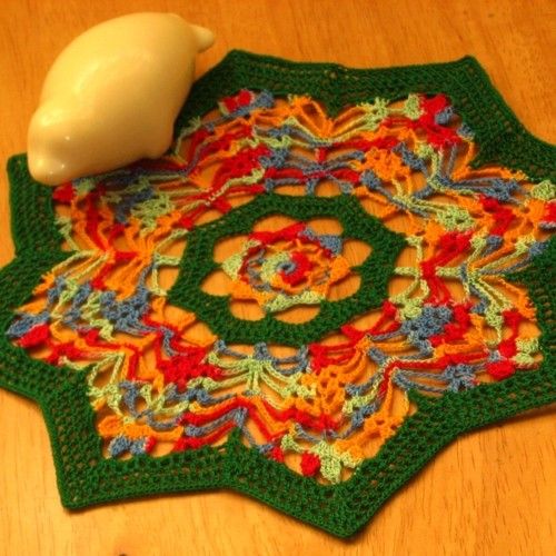 Rainbow Flower Shape Mat